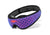Three-quarter studio shot of the Manta Sleep Mask PRO with a blue and red mesh strap, black borders, and an coral-red Manta Sleep logo.