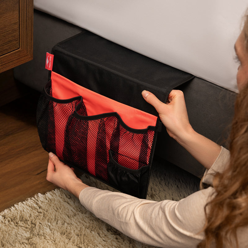 Fits securely under your mattress in seconds