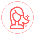 Tangle-free hair icon