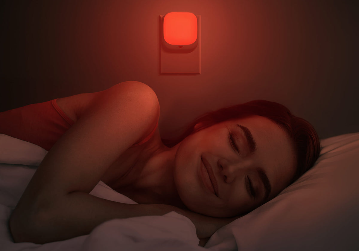 True red light for nighttime visibility and zero sleep disruption