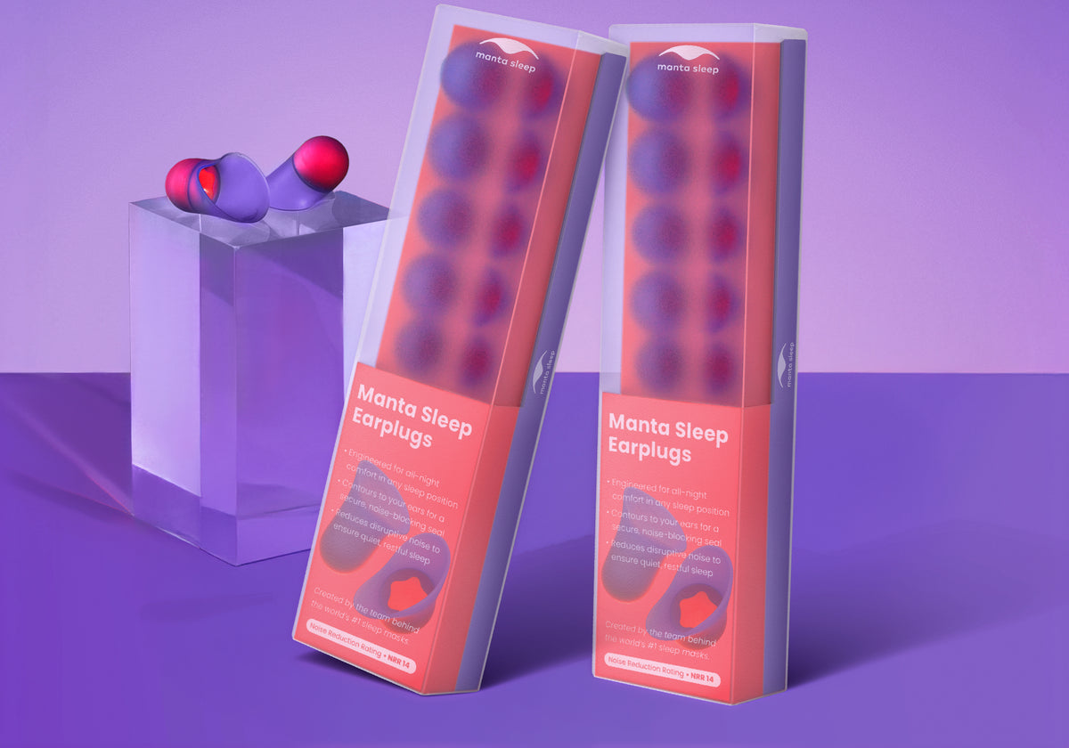 Two sets of <strong>the most comfortable sleep earplugs</strong>.