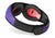 Angled inner view of the Manta Sleep Mask PRO showing the contoured grey foam eye cups with red lining and the wide, padded head strap.