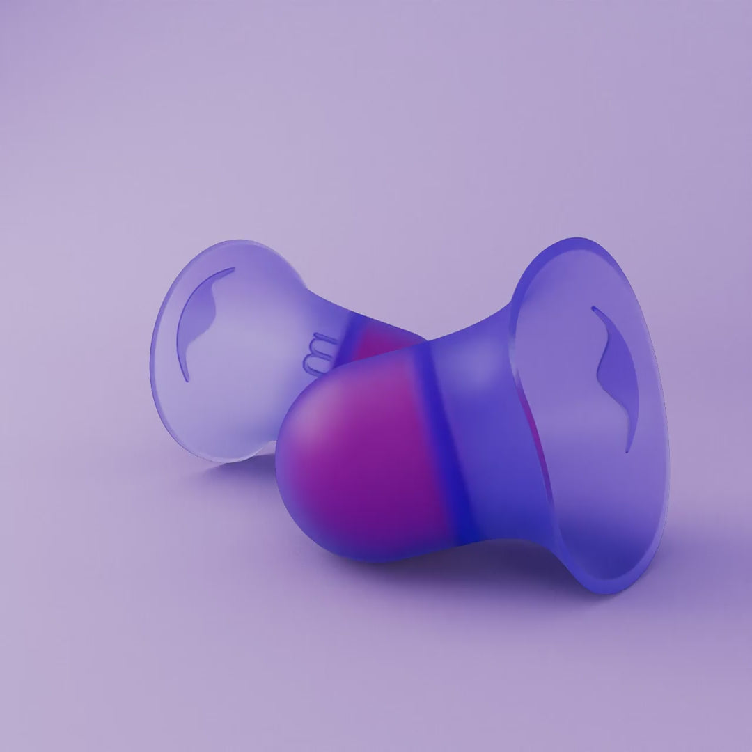Close-up of Manta Sleep Earplugs.