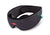 Manta SOUND Sleep Mask in dark gray mesh fabric, featuring control buttons and a red Manta Sleep logo, isolated on a white background.