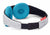The inner head strap of a cooling eye mask with 2 circular, weighted eye cups attached.